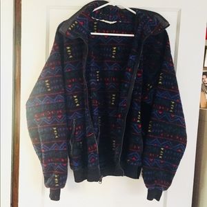 Columbia fleece zip up jacket coat vintage